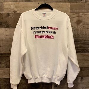 Funny Hanukkah Crew Neck Sweatshirt (M)